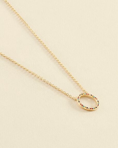 Choker necklace RAINBOW - Multicolor / Gold - All jewellery  | Agatha