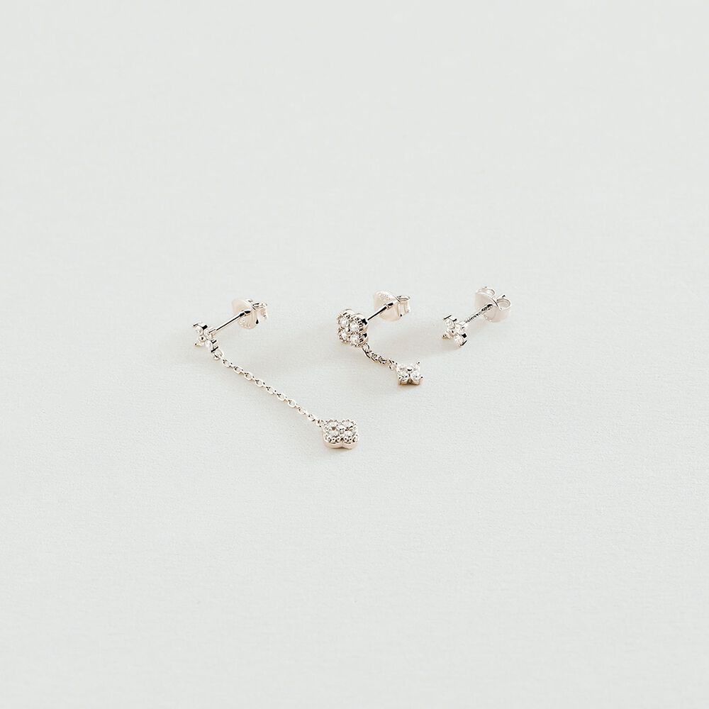Piercing stud BELOVED - Crystal / Silver - Jewellery  | Agatha