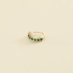 Hoop piercing RADIANTE - Green - All jewellery  | Agatha