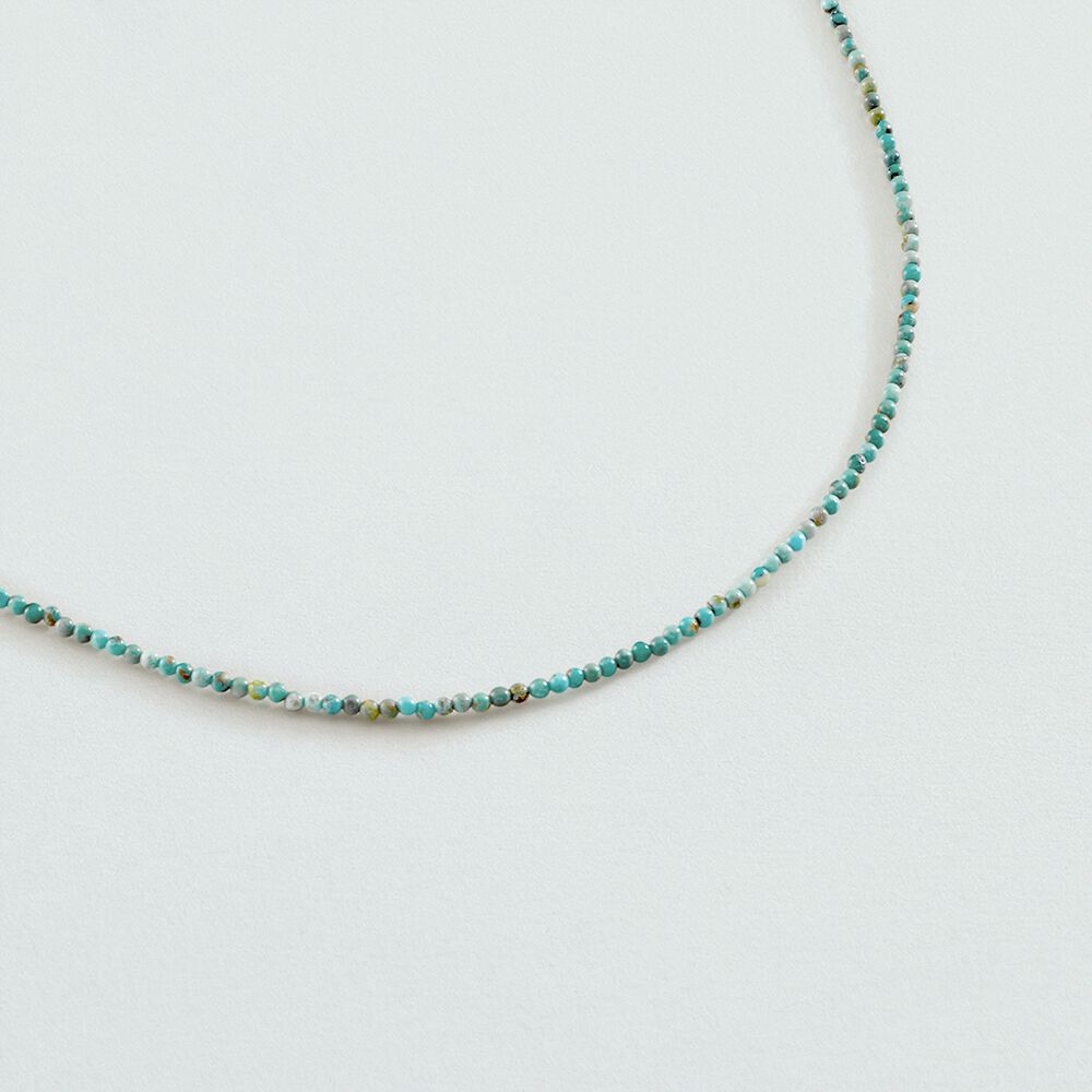 Choker necklace NATURAL STONES - Turquoise - Choker necklace  | Agatha