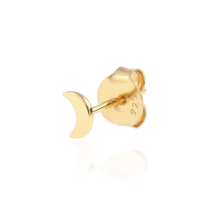 Piercing stud MINI LUNA - Golden - All jewellery  | Agatha
