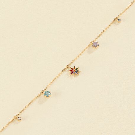 Link bracelet SPACE AGE - Multicolor / Gold - All jewellery  | Agatha