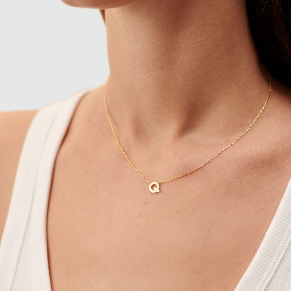 Choker necklace ABC - Golden - Choker necklace  | Agatha