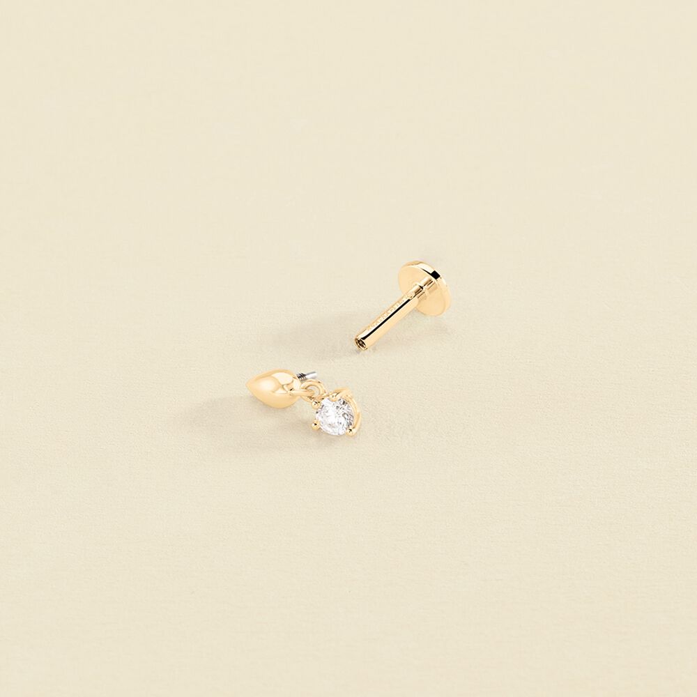 Piercing Helix & Tragus EAR2PERRINE - Crystal / Golden - All jewellery  | Agatha