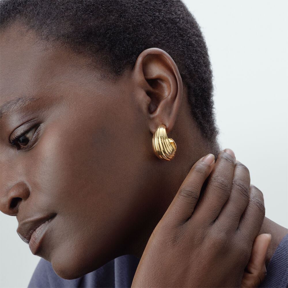 Hoops MADELEINE - Golden - Earrings  | Agatha