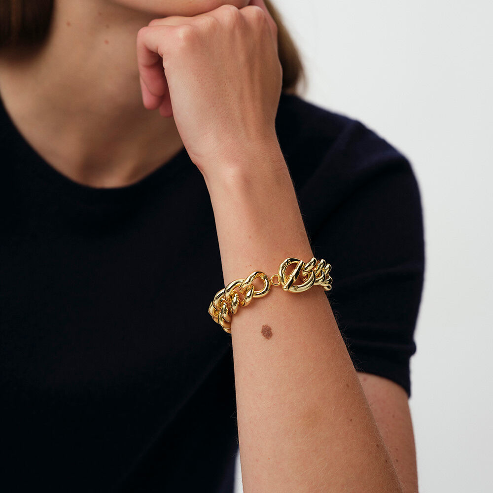 Link bracelet REAUMUR - Golden - Bracelets  | Agatha