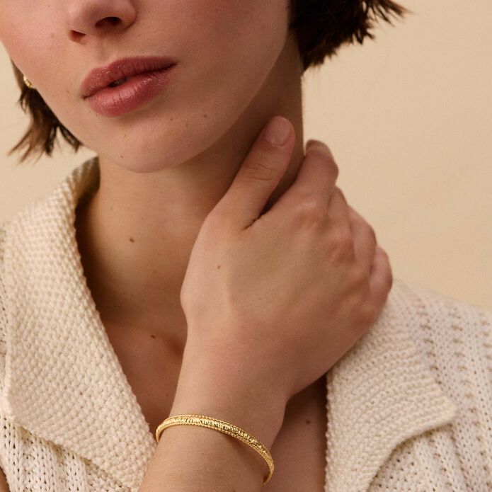 Bangle BRA1TRESSE - Golden - All jewellery  | Agatha