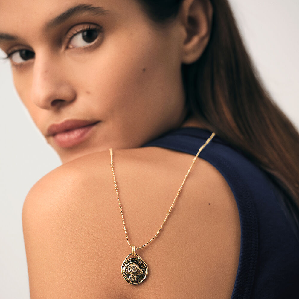 Pendant ARIES ZODIAC - Golden - Jewellery  | Agatha
