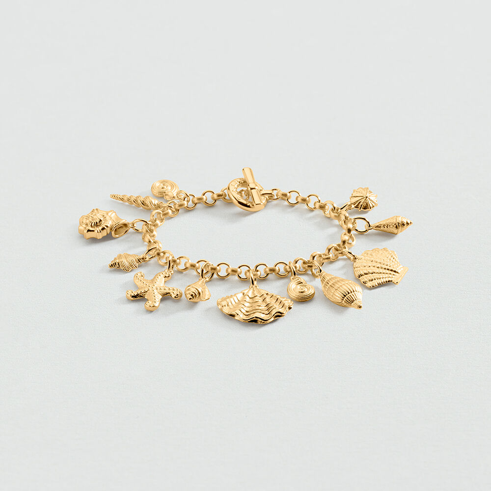 Link bracelet CALYPSO - Golden - Bracelets  | Agatha