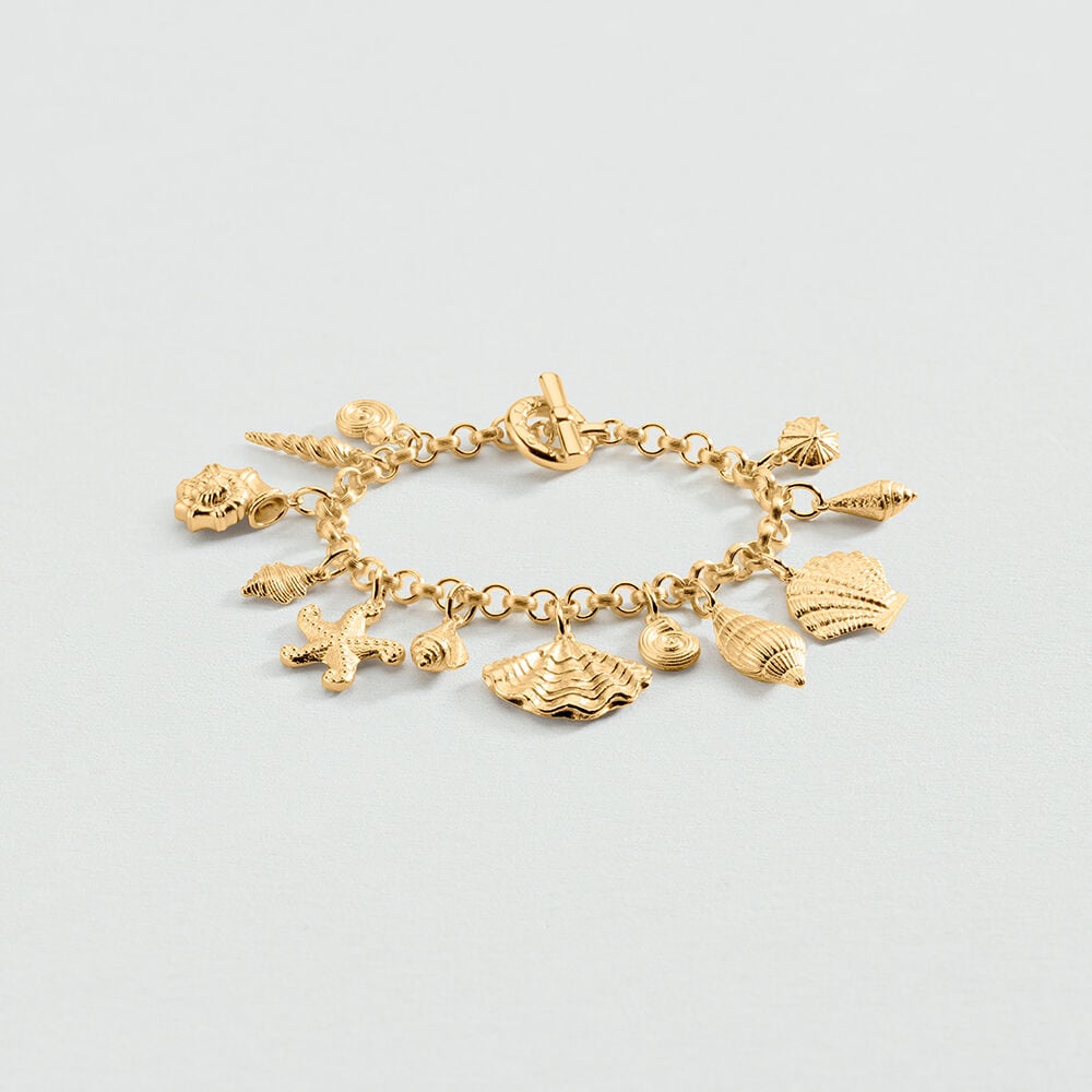 Link bracelet CALYPSO - Golden - Bracelets  | Agatha