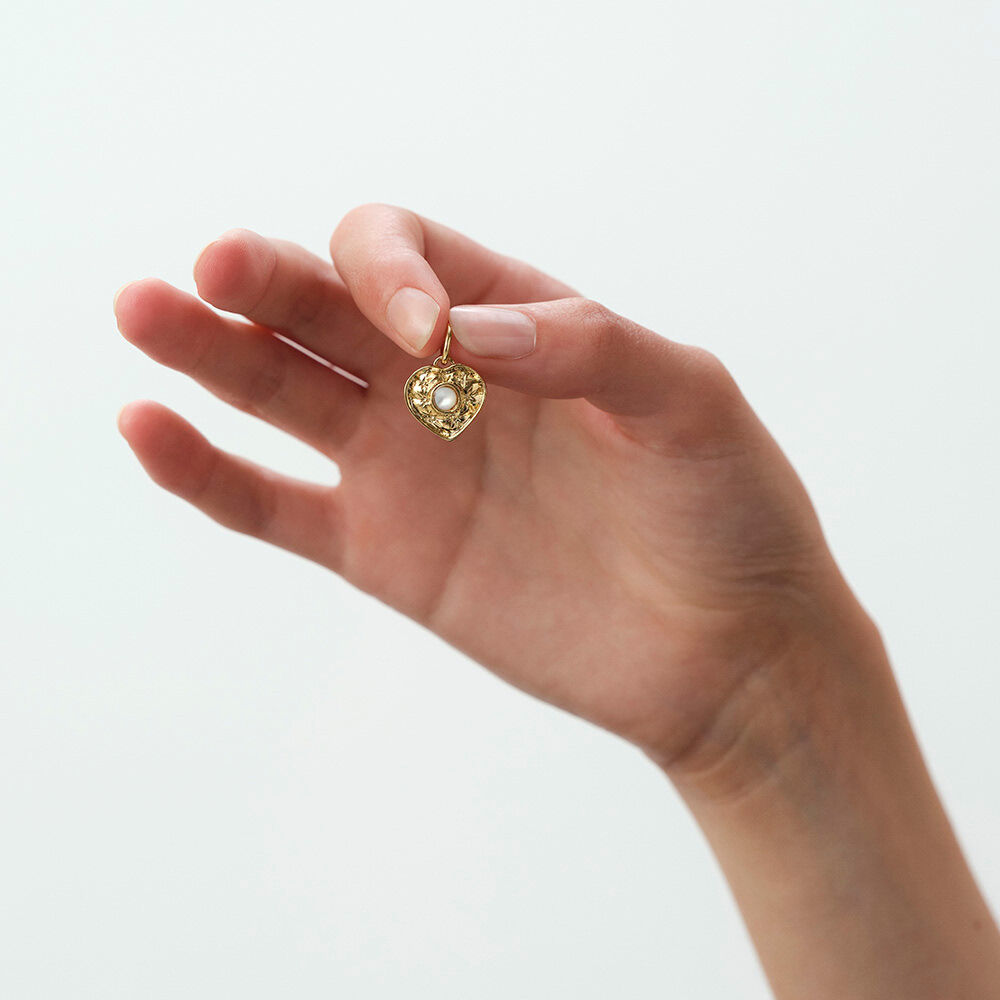 Pendant PONT DES ARTS - Golden / White - All Talismans  | Agatha