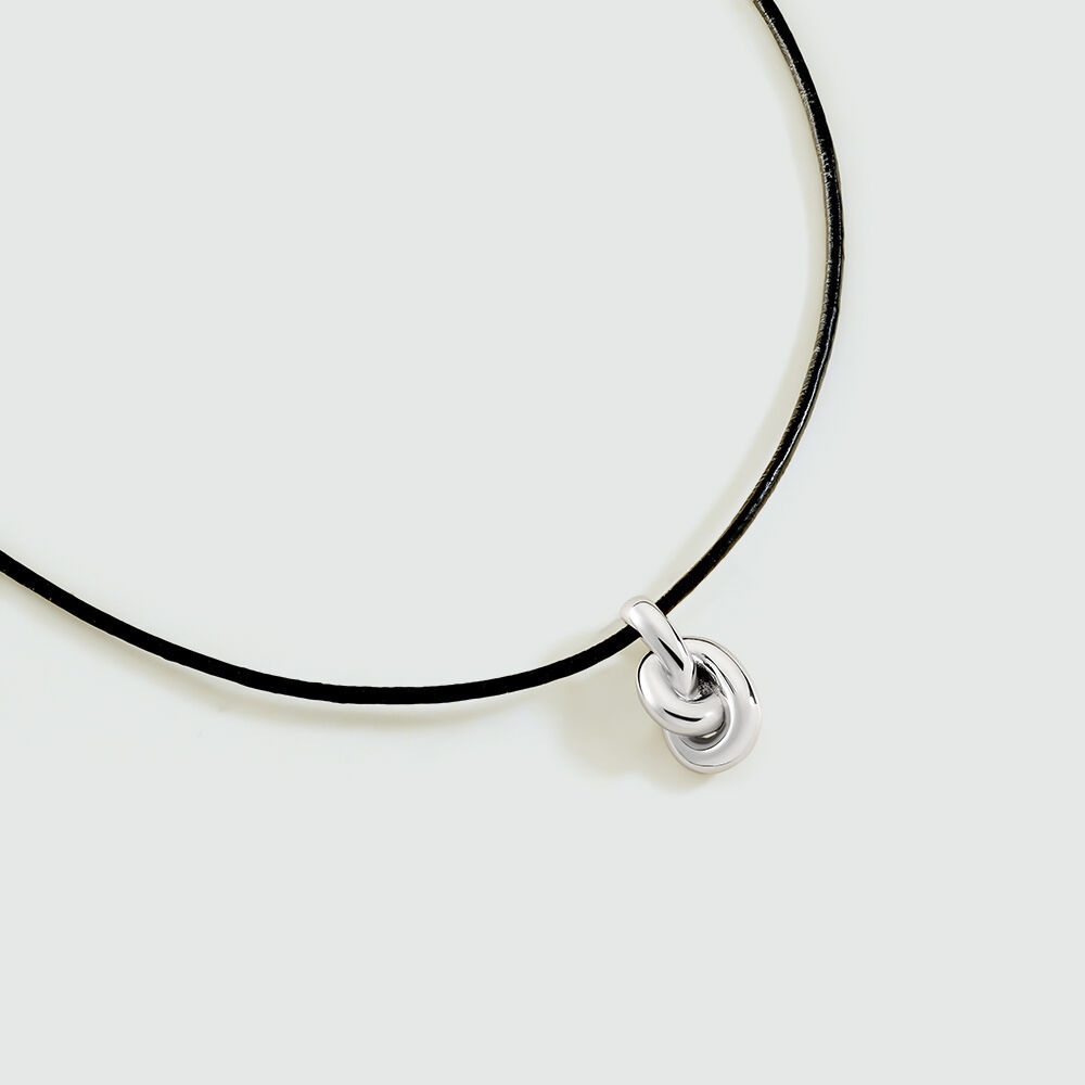 Choker necklace LOULOU - Black / Silver - Choker necklace  | Agatha