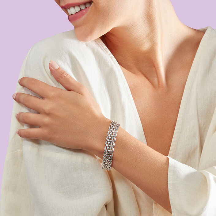 Link bracelet MINUIT - Silver - All bracelets  | Agatha