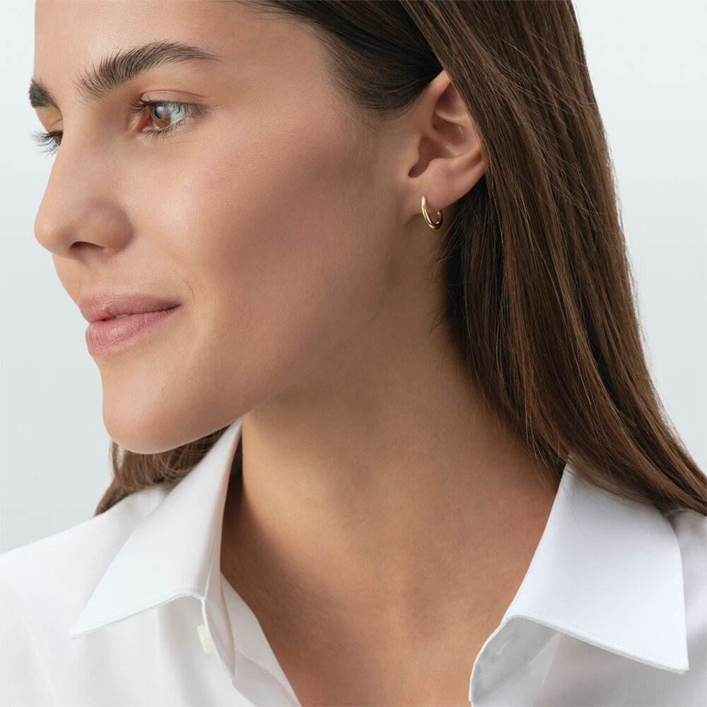 Hoops MINI TALISMANS - Golden - Earrings  | Agatha