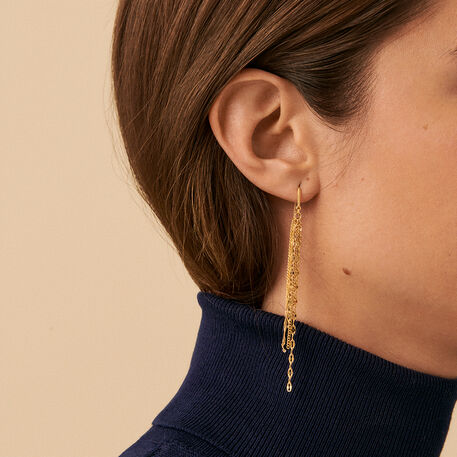 Long earrings NEBET - Golden - All earings  | Agatha