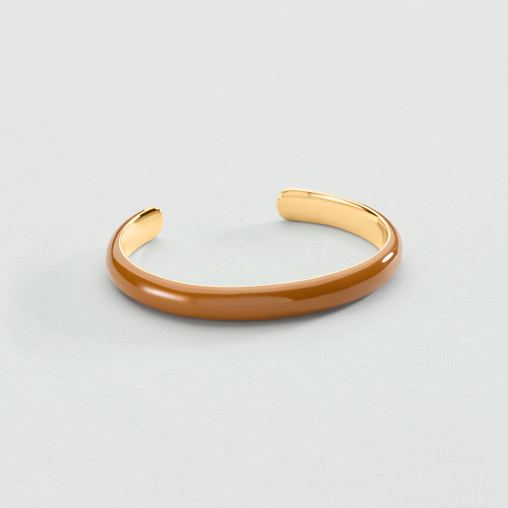 Bangle LEO - Brown / Gold - Bangle  | Agatha