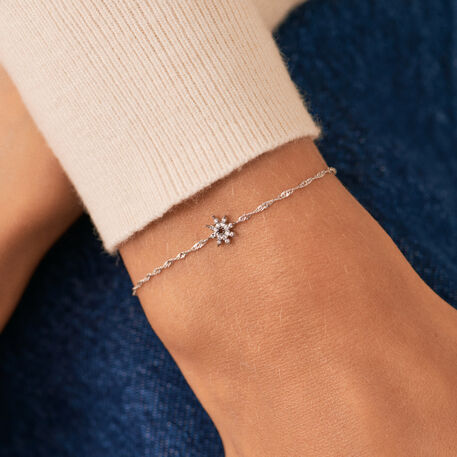 Link bracelet SPACEAG - Crystal / Silver - All jewellery  | Agatha