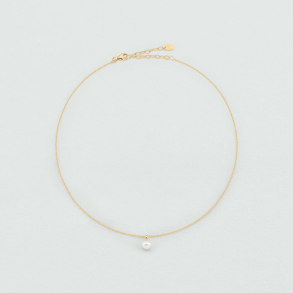 Choker necklace PERLYS - Pearl / Gold 02690196-294-TU | Agatha Choker necklace PERLYS - Pearl / Gold 02690196-294-TU | Agatha