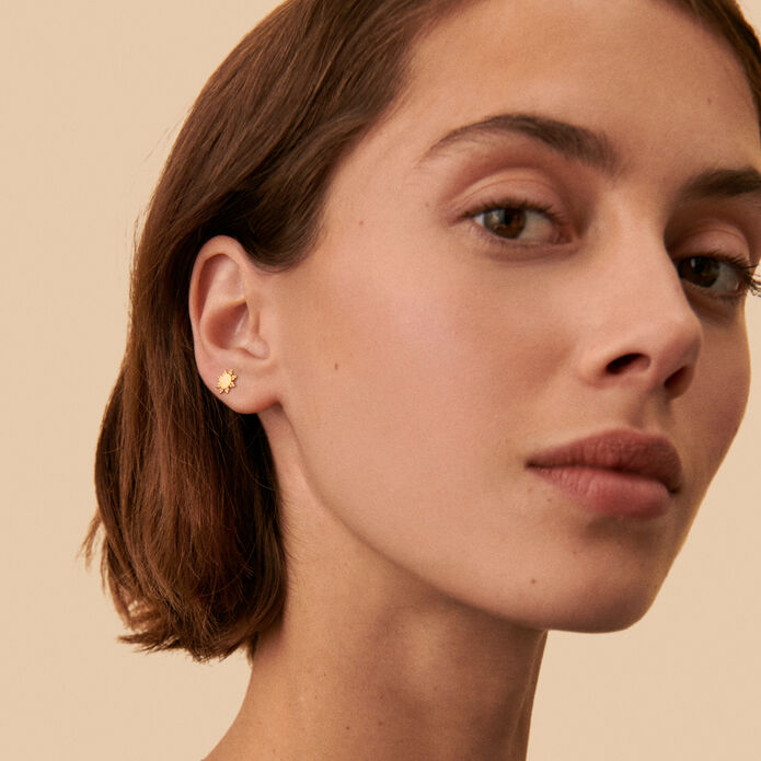 Piercing stud DUSTY - Golden - All jewellery  | Agatha