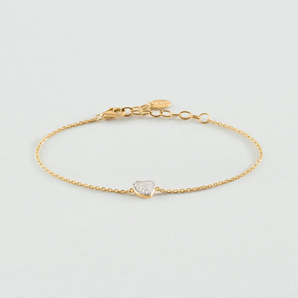 Link bracelet MONTMARTRE - Crystal / Golden - Bracelets  | Agatha