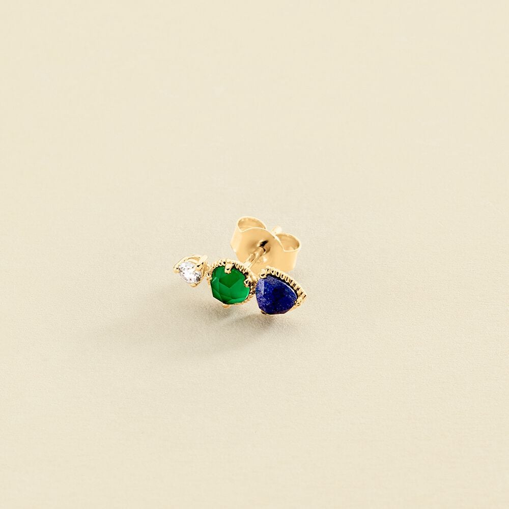 Piercing stud MIX & MATCH - Tricolor - All jewellery  | Agatha