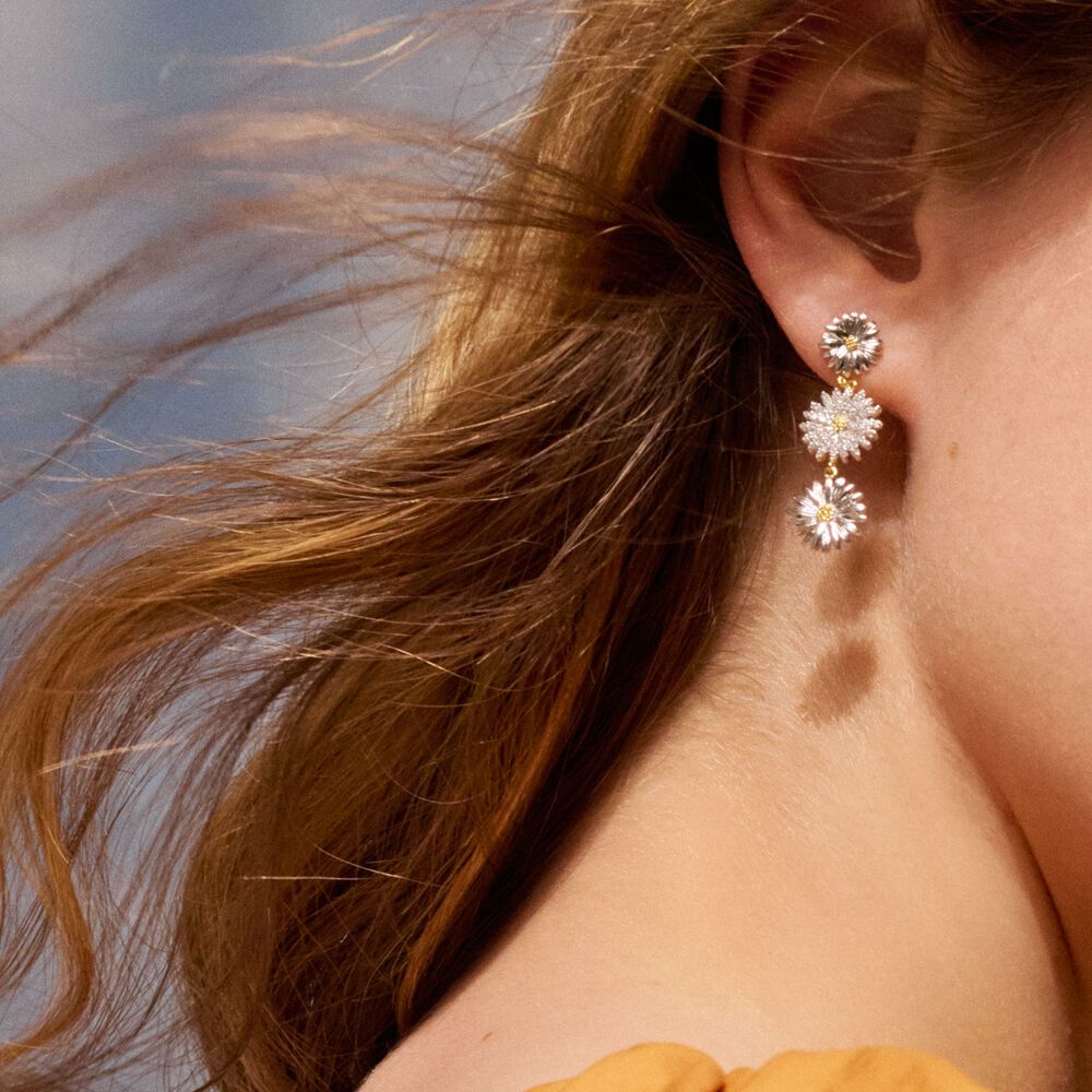 Long earrings BLOSSOM - Gold / Silver - All jewellery  | Agatha