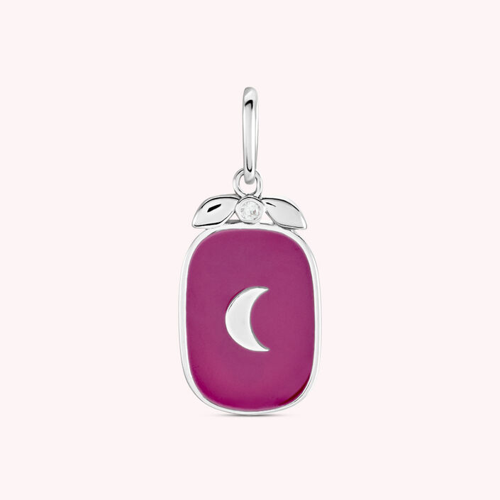 Pendant LUNE - Purple / Silver - All jewellery  | Agatha