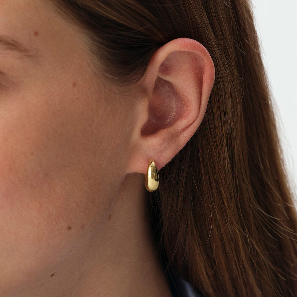 Hoops MABILLON - Golden - Genuine silver  | Agatha