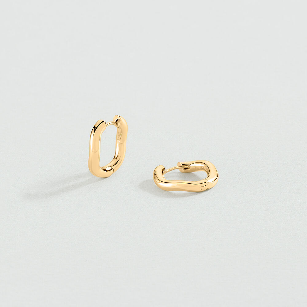 Hoops WAVY HOOPS - Golden - All Talismans  | Agatha
