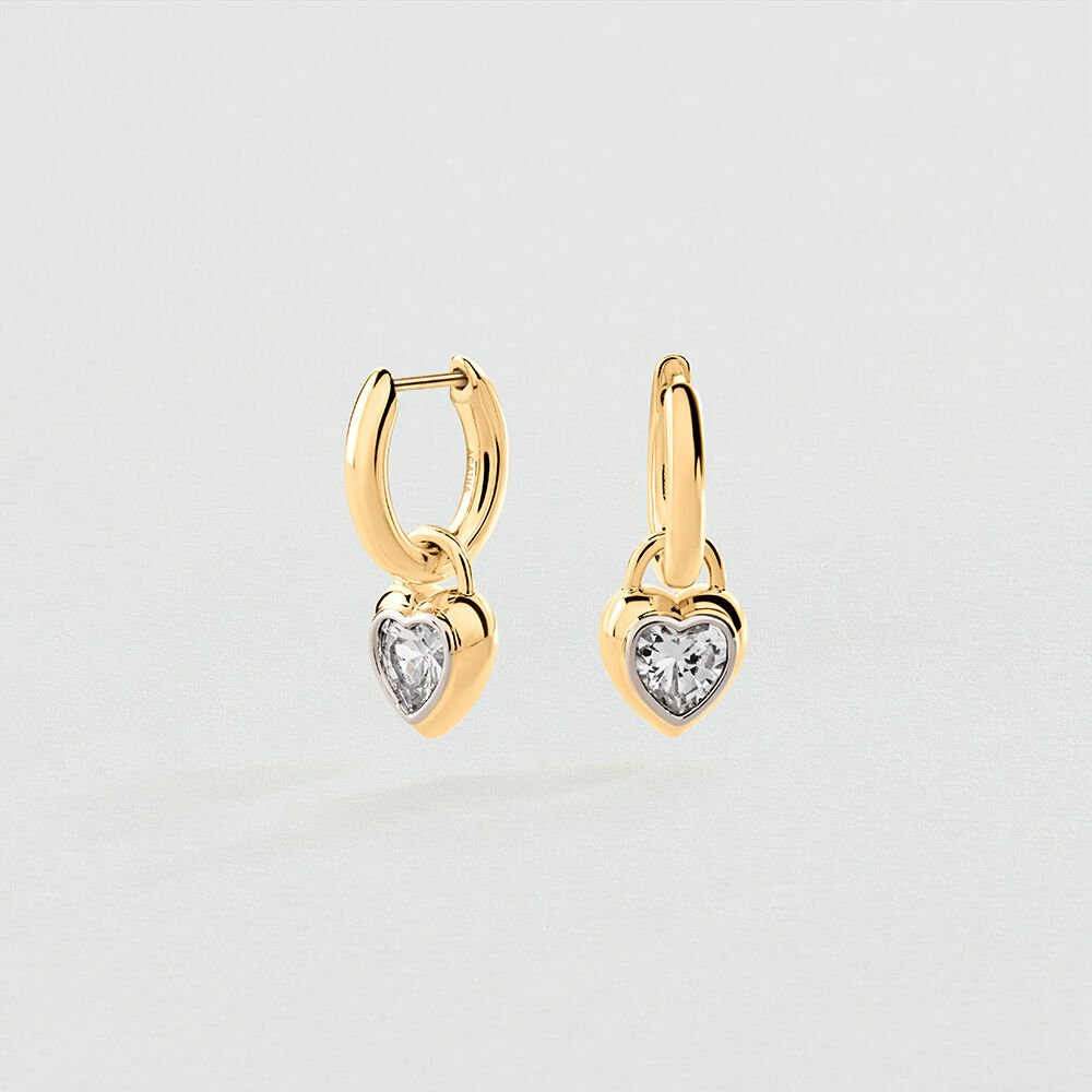Hoops VICTOIRE - Crystal / Golden - Earrings  | Agatha