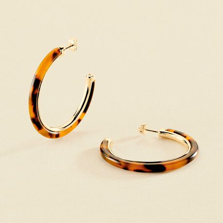 Hoops BOUCLE - Scale / Golden - All earings  | Agatha
