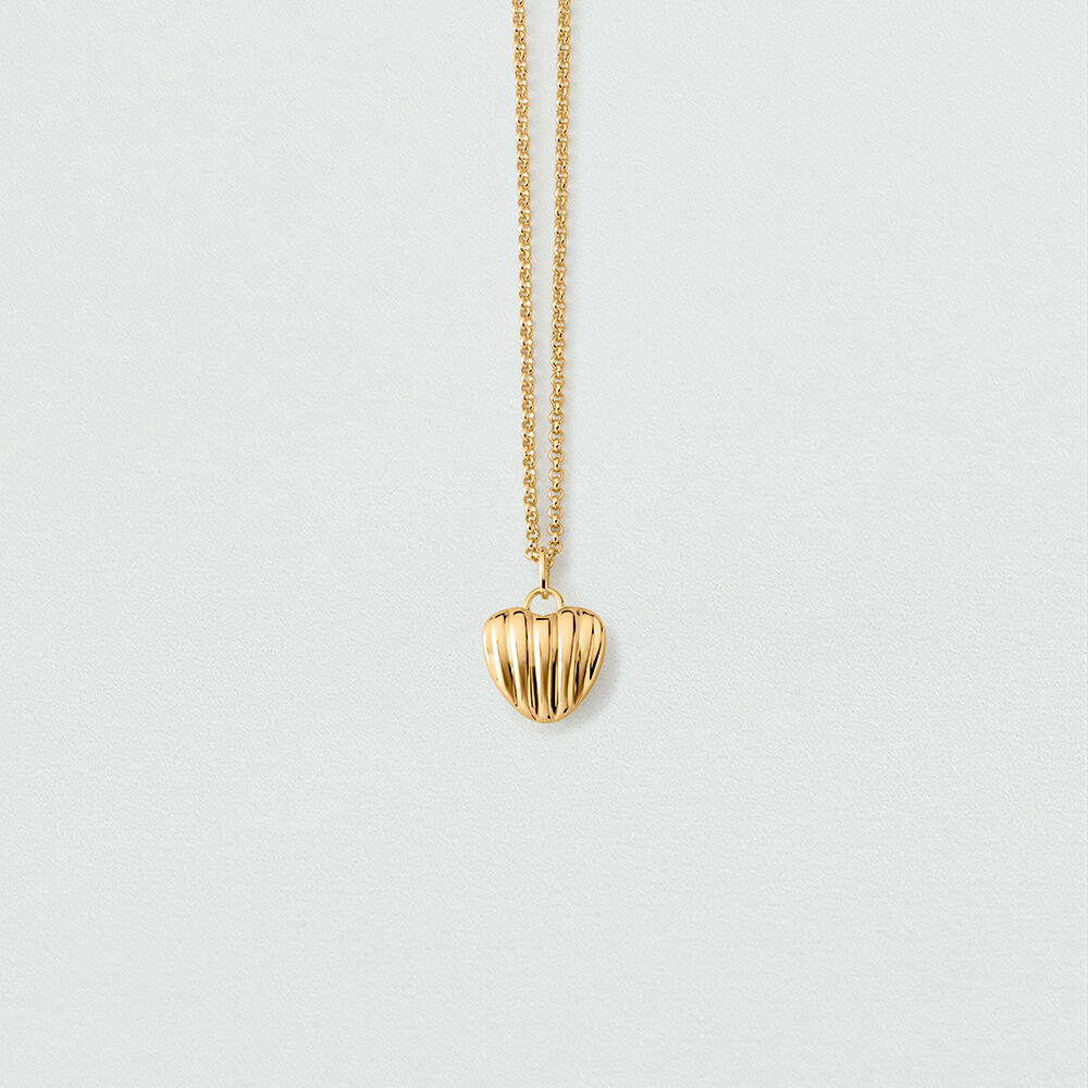 Mid-length necklace SACR&Eacute; C&OElig;UR - Golden - Mid-length necklace  | Agatha