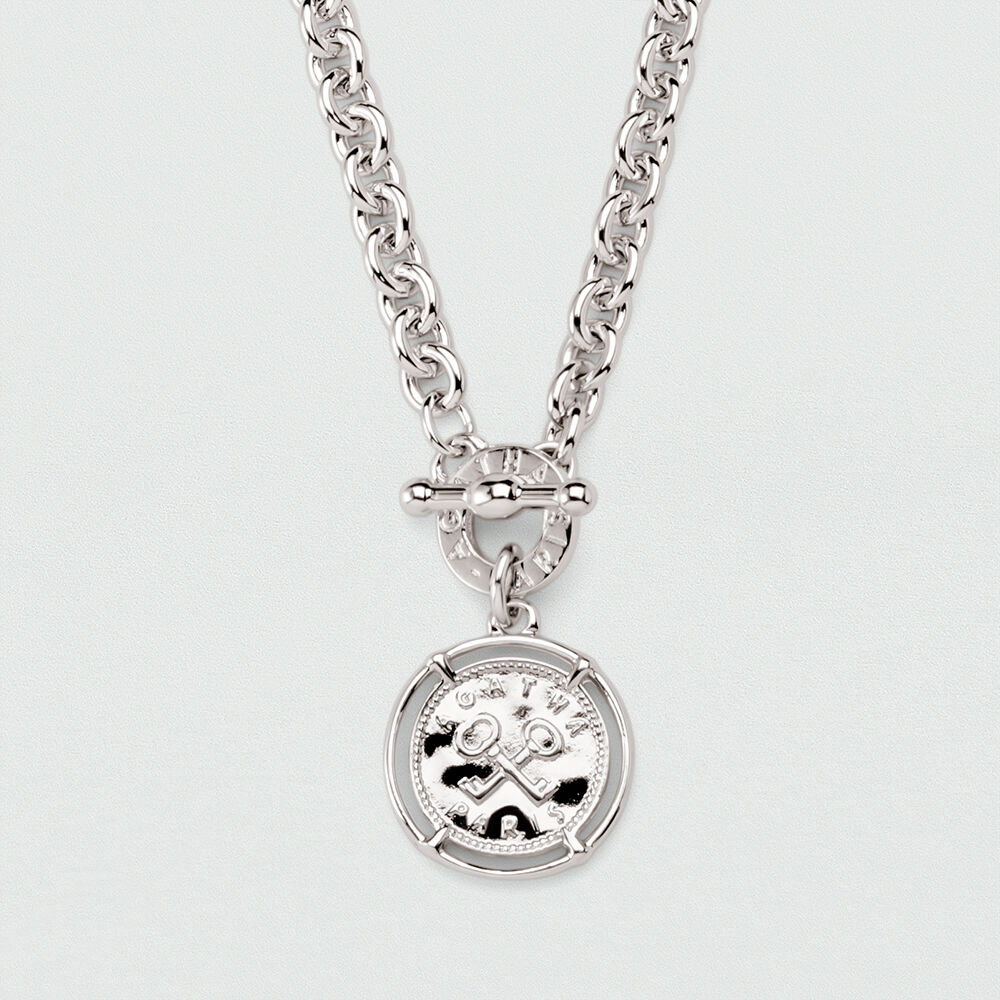 Choker necklace NEC3STHONORE - Silver - Choker necklace  | Agatha