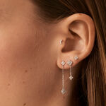 Piercing stud LUNITA - Crystal / Silver - All jewellery  | Agatha