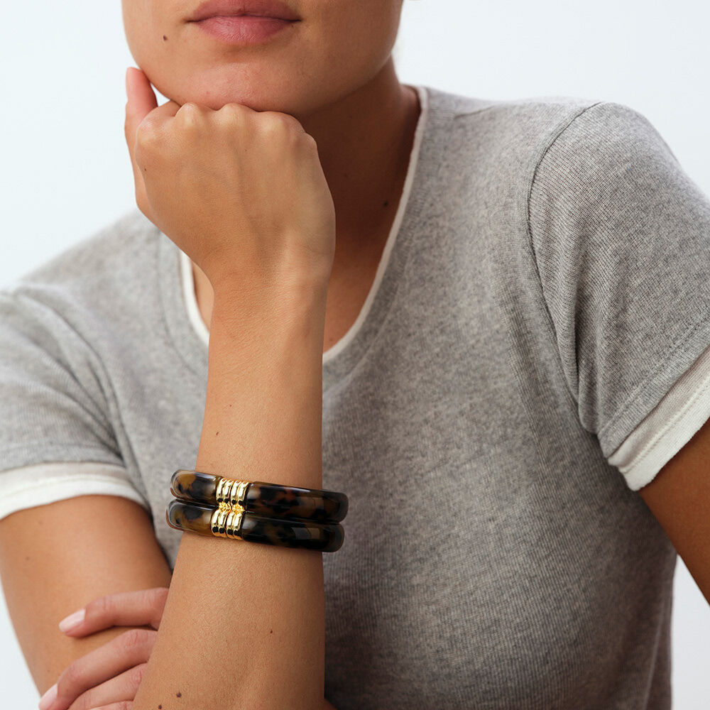Cuff PALAIS ROYAL - Scale / Golden - Bracelets  | Agatha