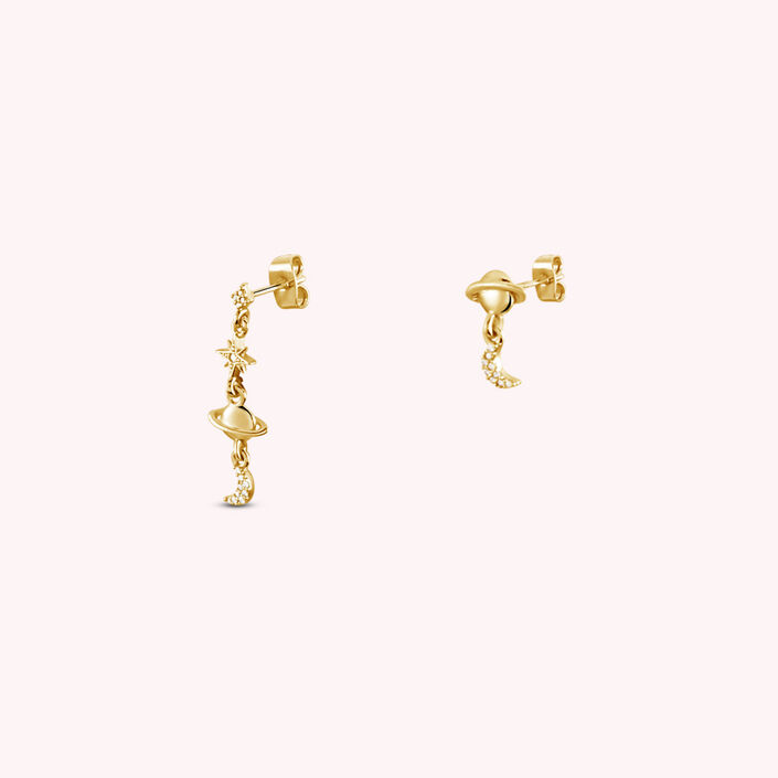 Stud earrings BIGBANG - Crystal / Gold - All earings  | Agatha