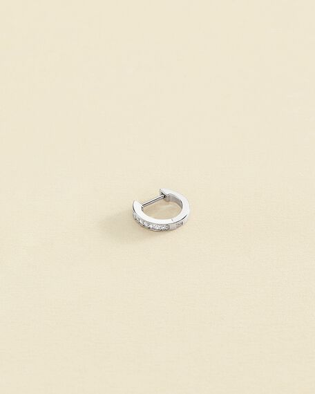 Hoop piercing CRIODIAM - Crystal / Silver - All jewellery  | Agatha