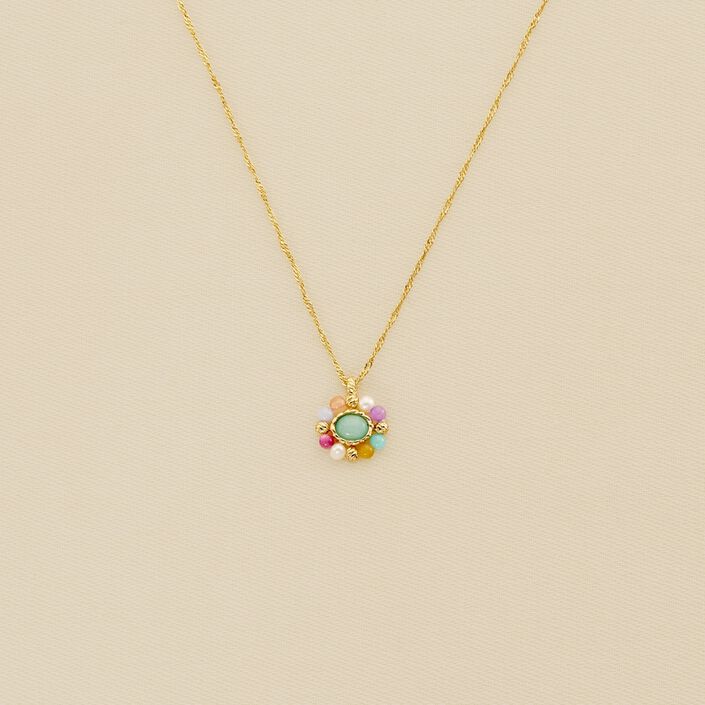 Choker necklace ARLEQUIN - Multicolor / Gold - All jewellery  | Agatha