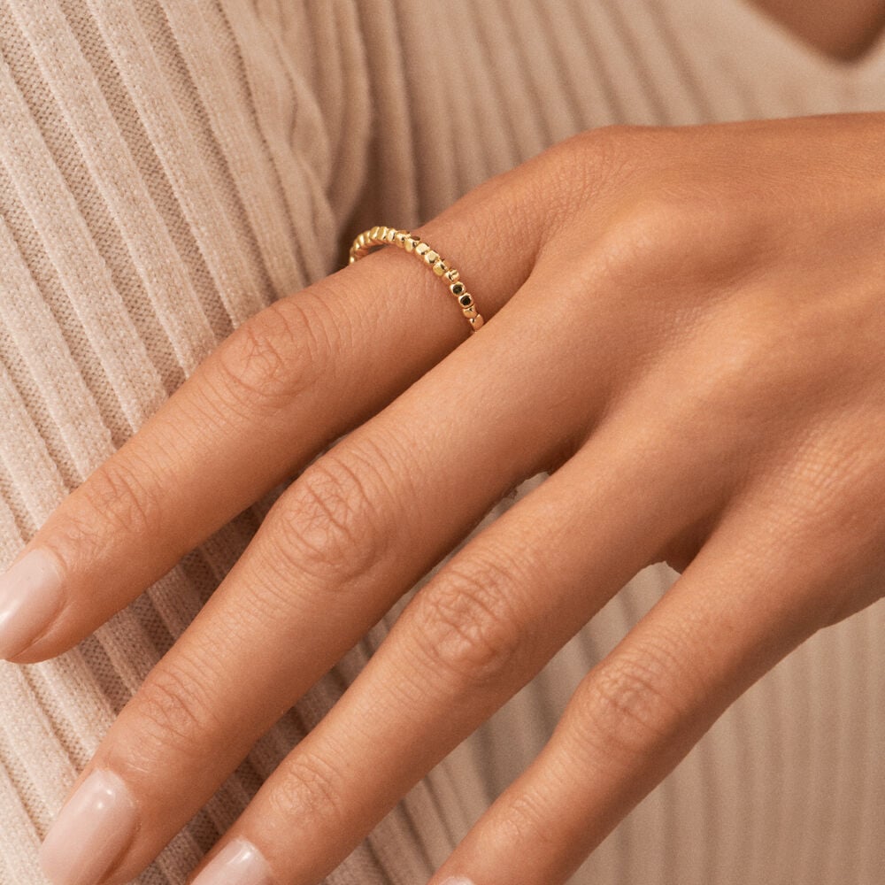 Thin ring CREOBILL - Golden - All jewellery  | Agatha