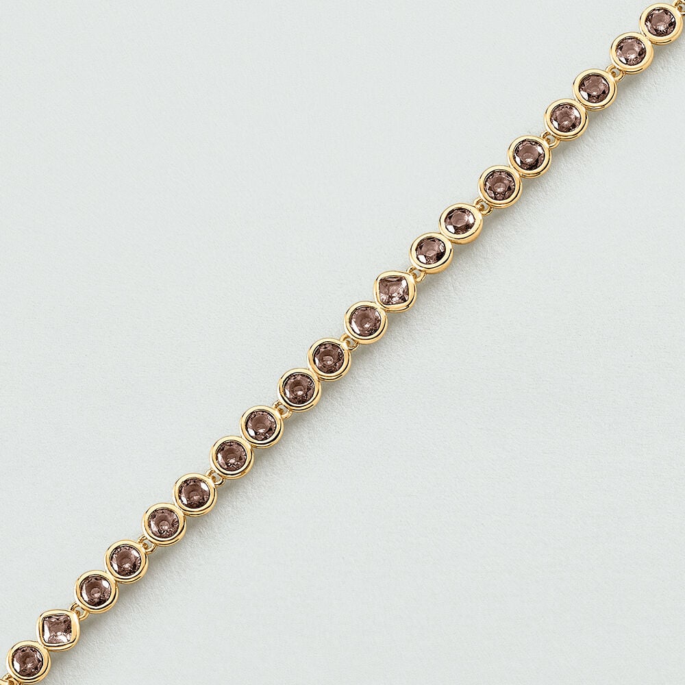 Link bracelet ADAMAS - Grey / Gold - Bracelets  | Agatha