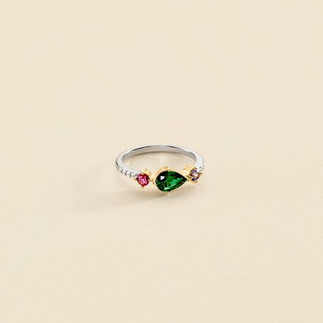 Thin ring ASTRE - Multicolor / Gold - All jewellery  | Agatha
