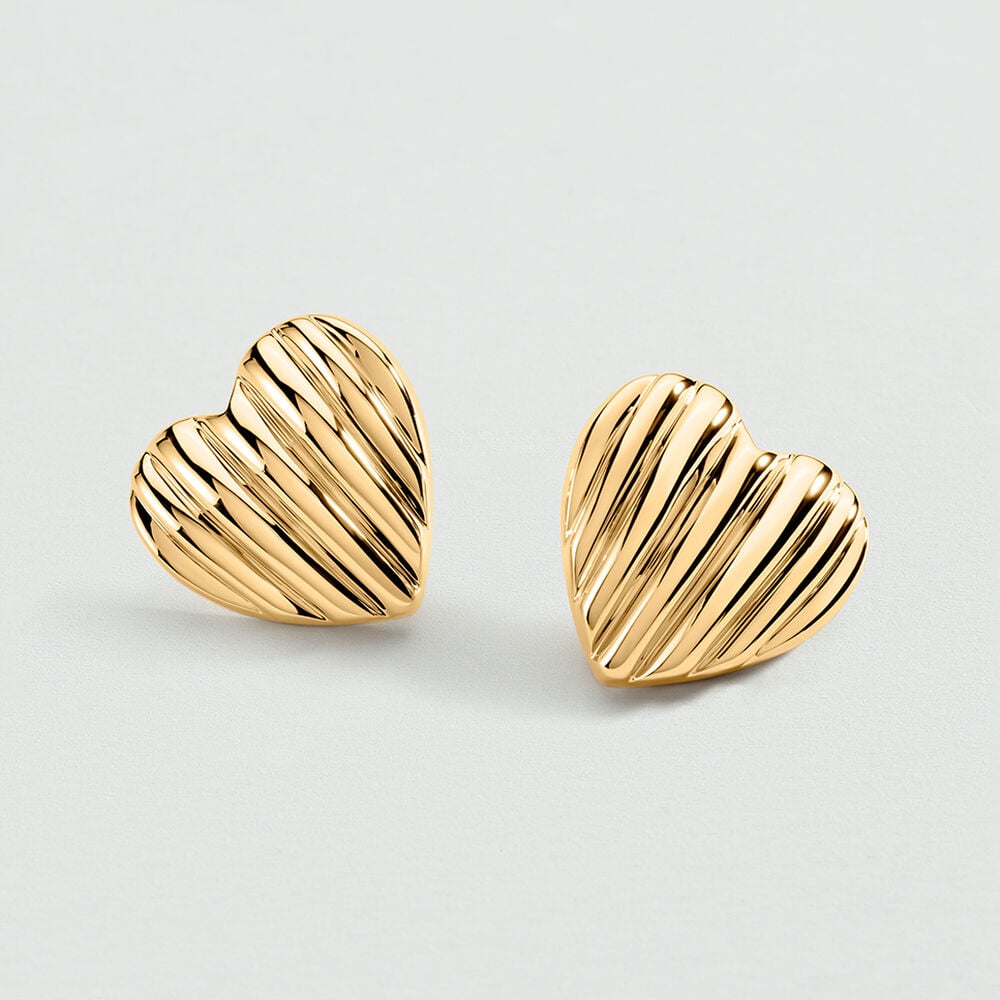 Hoops SACR&Eacute; C&OElig;UR - Golden - Earrings  | Agatha