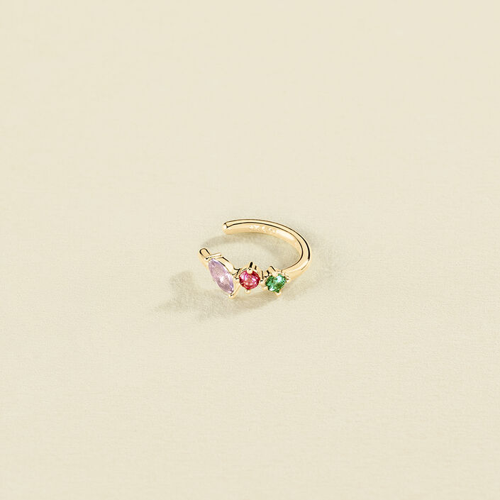Ear cuff AMAS - Multicolor / Gold - All jewellery  | Agatha