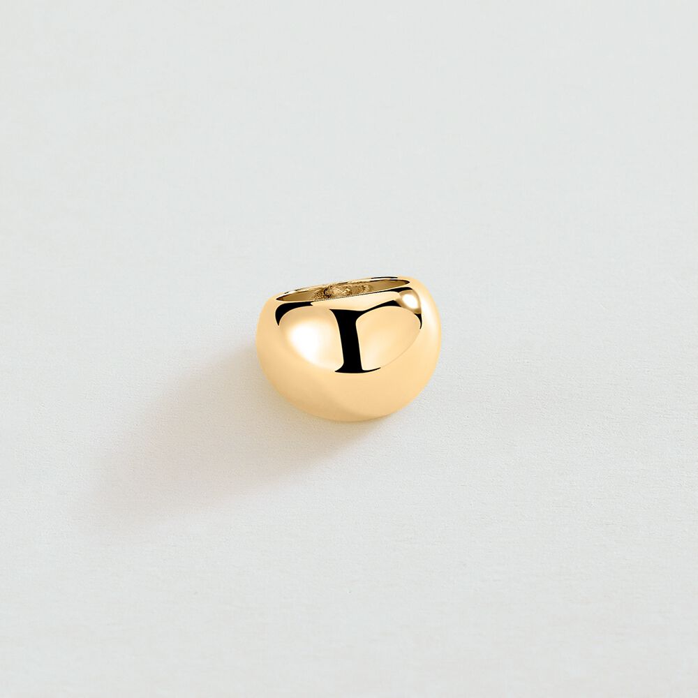 Large ring DANAE - Golden - Jewellery  | Agatha