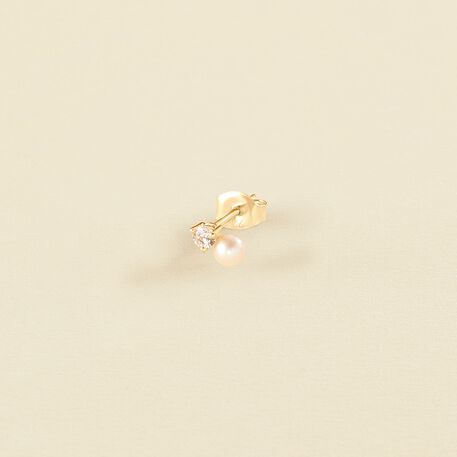Piercing stud MIX & MATCH - Pearl / Gold - All jewellery  | Agatha