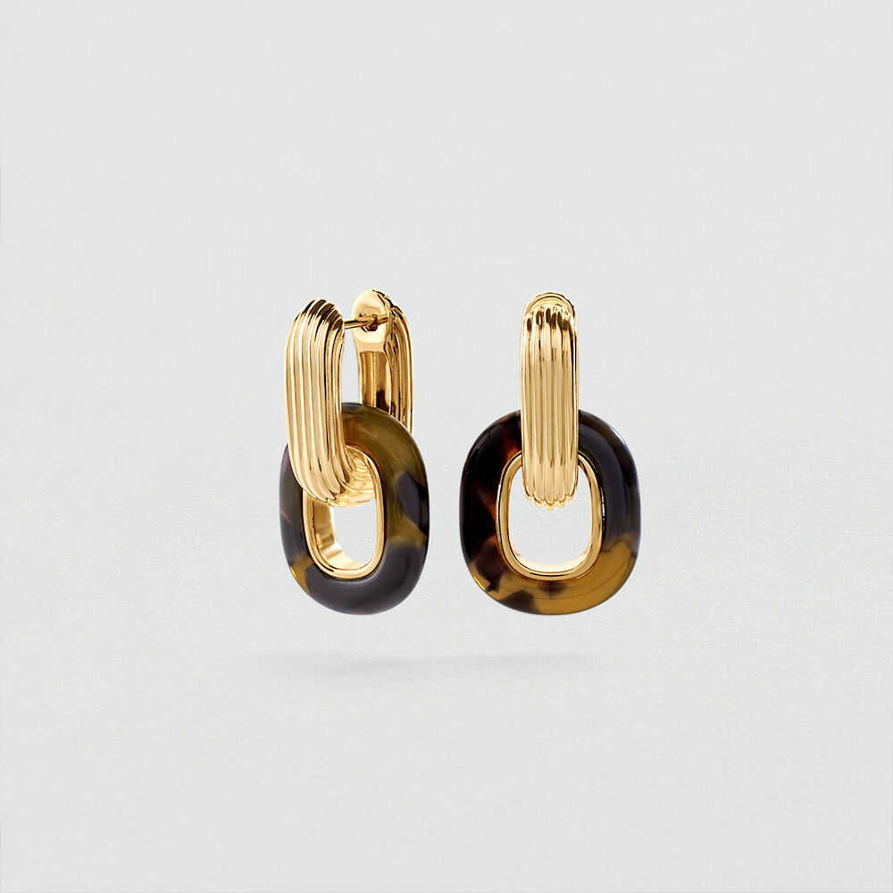Hoops PALAIS ROYAL SMALL - Scale / Golden - Earrings  | Agatha
