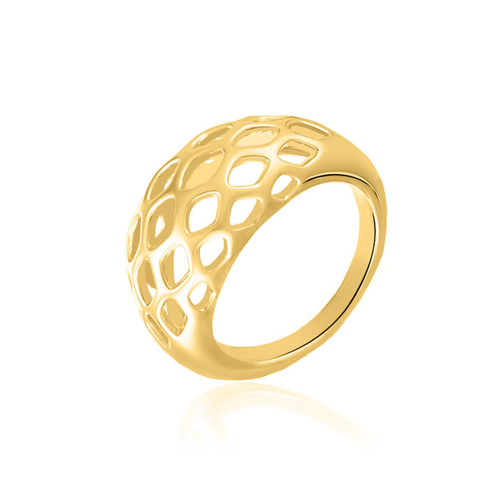 Large ring EXOTIC - Golden - All jewellery  | Agatha