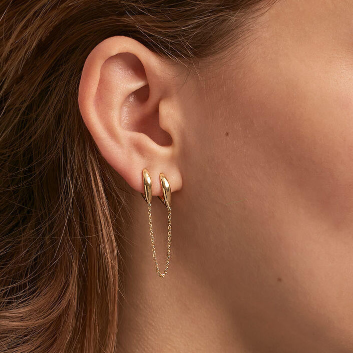Piercing stud MIX& MATCH - Golden - All jewellery  | Agatha