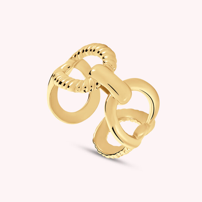 Ajustable ring HARMONIE - Golden - Ajustable ring  | Agatha