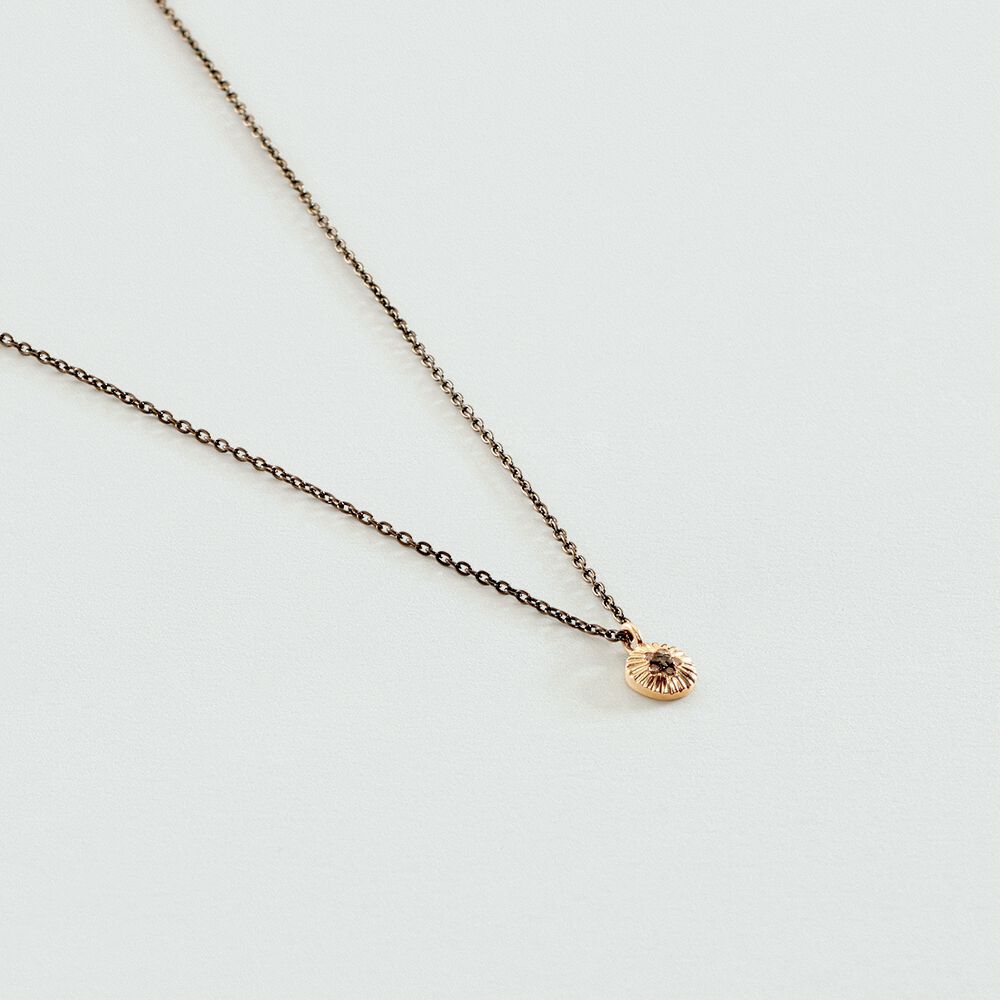 Choker necklace DIAMONDS - Gold / Gun - Choker necklace  | Agatha